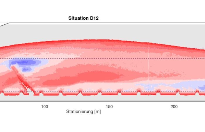 Situationsplot Flussaufweitung Sense Haupt Ingenieure GmbH Lenkbuhne / Haupt Ingenieure GmbH